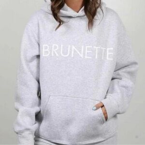 Gray Brunette Hoodie